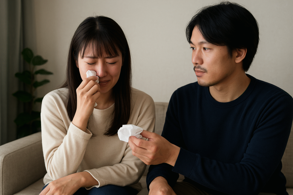 V Japonsku si môžete najať muža, ktorý vám utrie slzy a pozrie si s vami smutný film