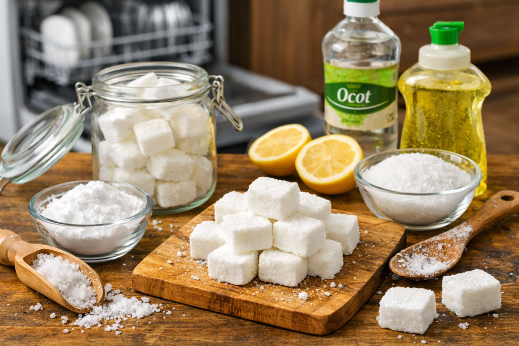 Ako si vyrobiť vlastné tablety do umývačky riadu? Jednoduchý návod, ktorý šetrí peniaze aj prírodu