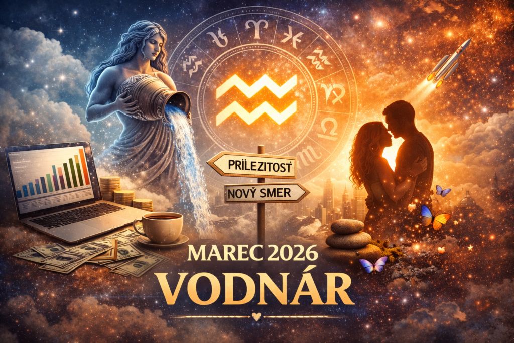 Horoskop na marec 2026 pre Vodnára: Prichádza zlomový mesiac plný nápadov, príležitostí aj dôležitých rozhodnutí