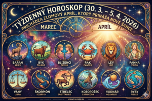 Týždenný horoskop (30. 3. – 5. 4. 2026): Prichádza zlomový apríl, ktorý prinesie nové šance