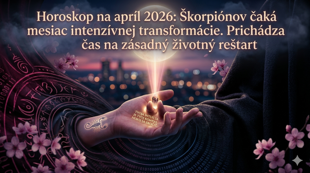 Horoskop na apríl 2026: Škorpiónov čaká mesiac intenzívnej transformácie. Prichádza čas na zásadný životný reštart?