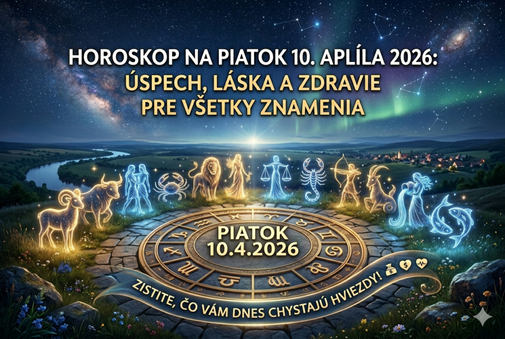 Horoskop na piatok 10. apríla 2026: Toto znamenie ukončí týždeň veľkolepým úspechom